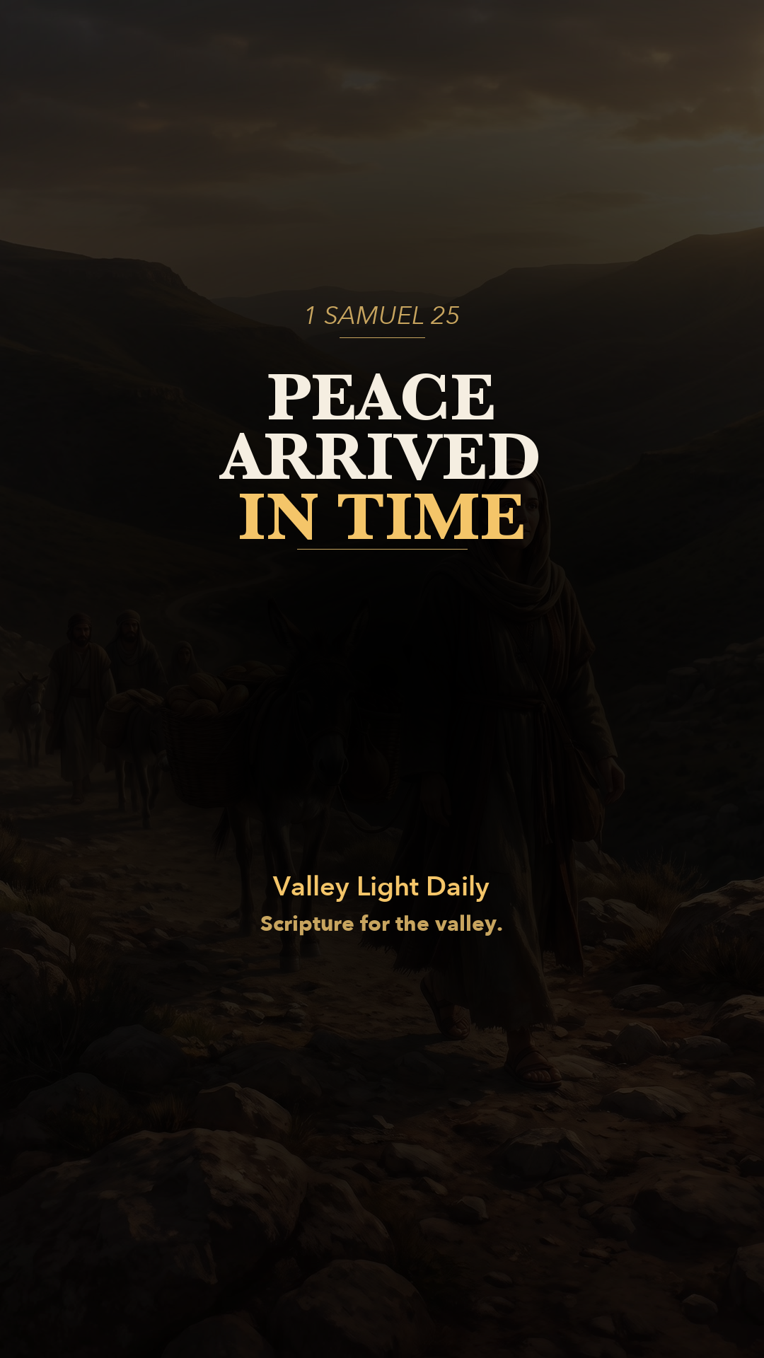 Peace Arrived in Time. cover
