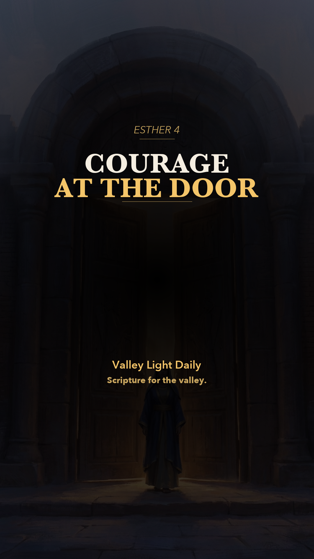 Courage At The Door. cover