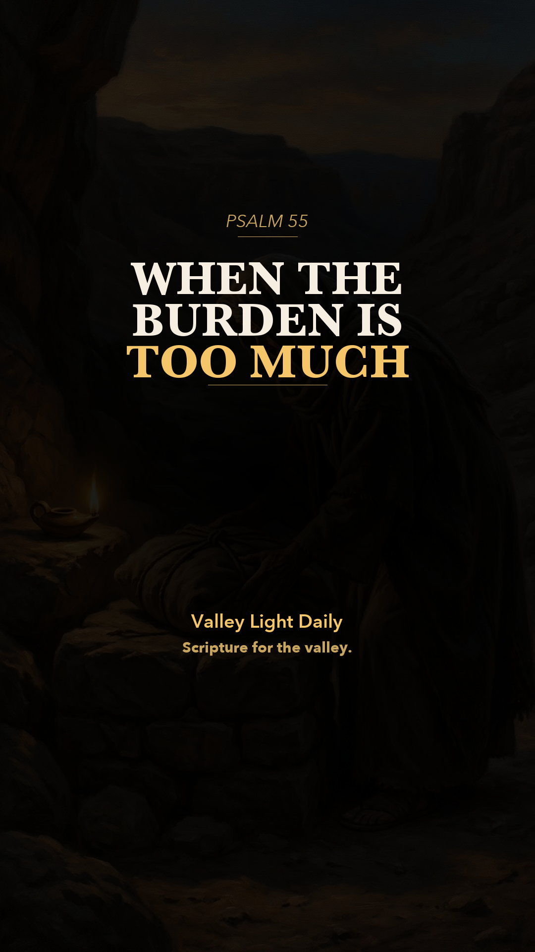 When the Burden Is Too Much. cover