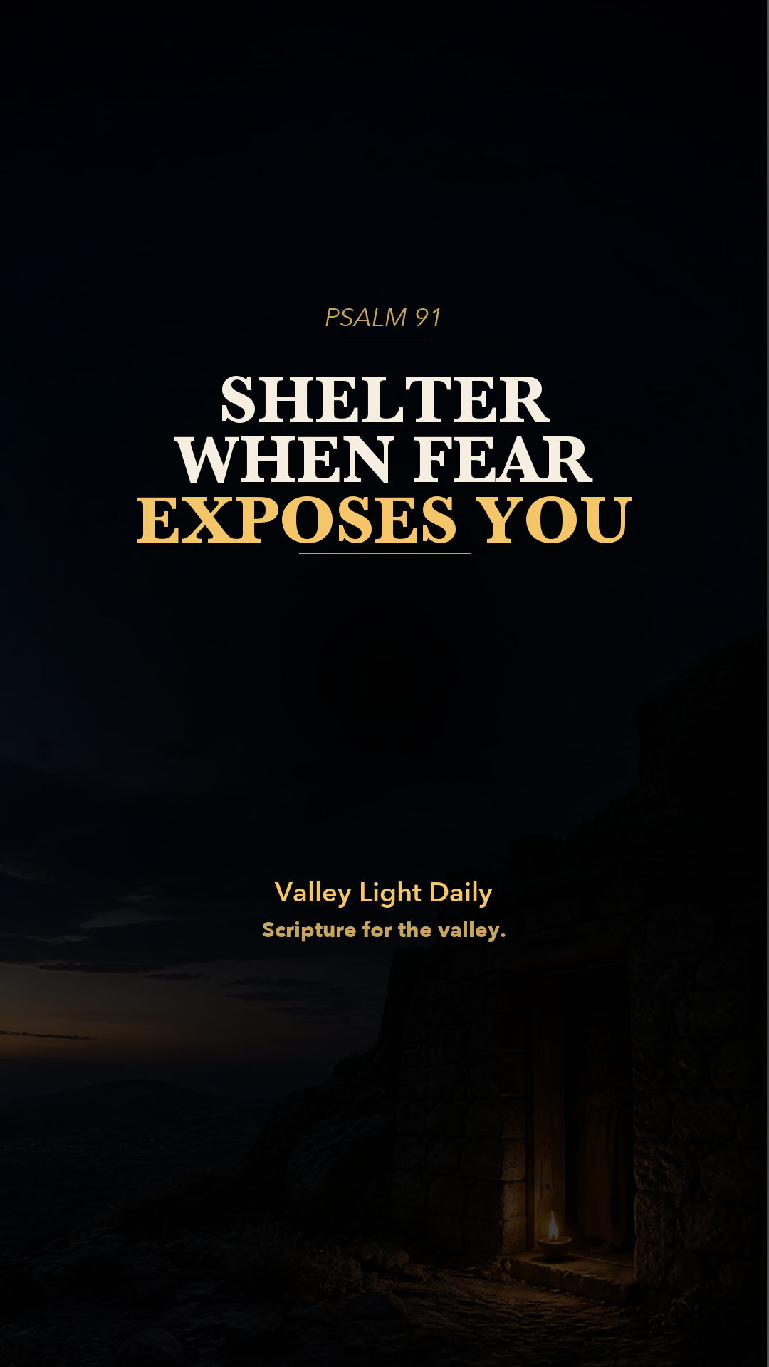 Shelter When Fear Exposes You. cover